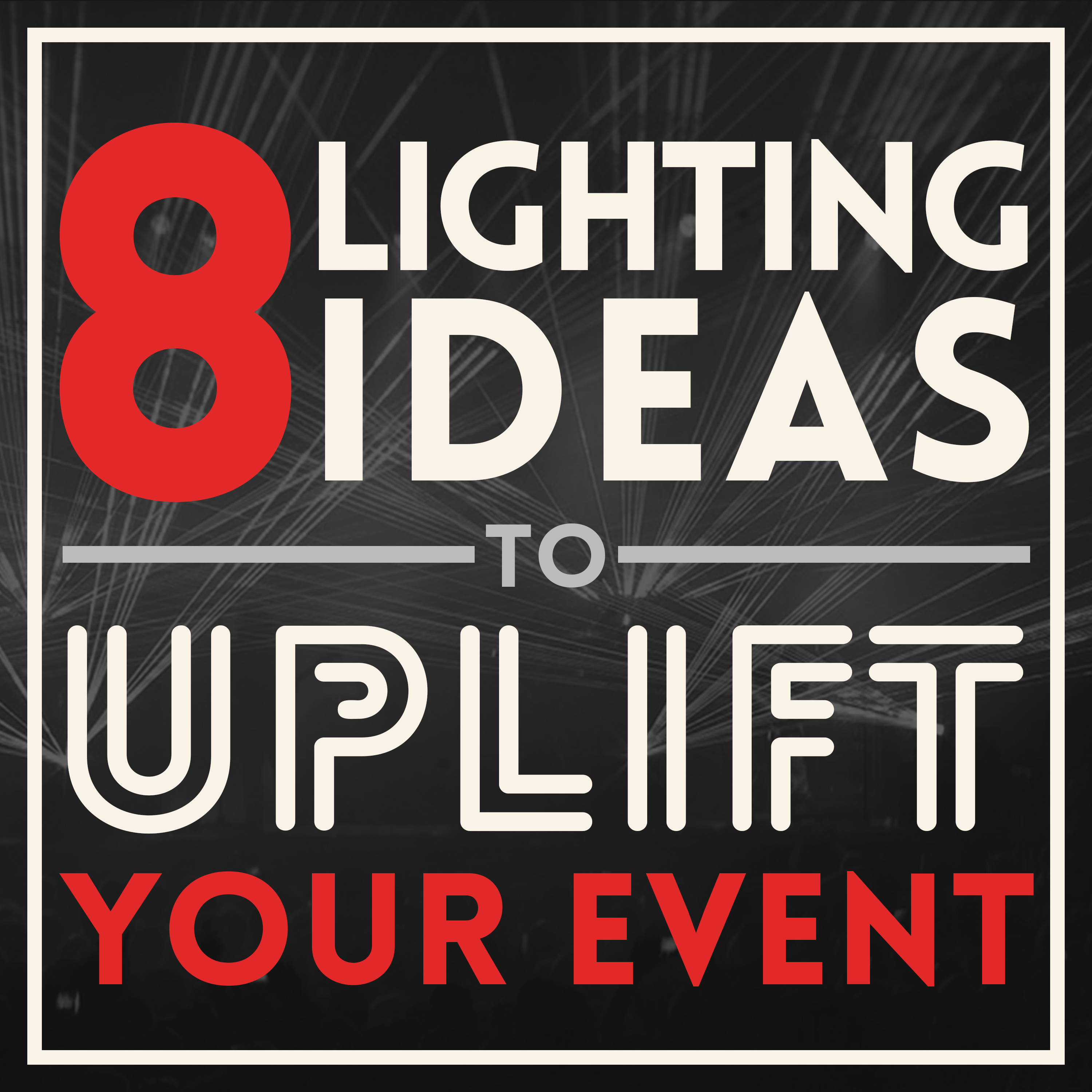 event lighting ideas for your event