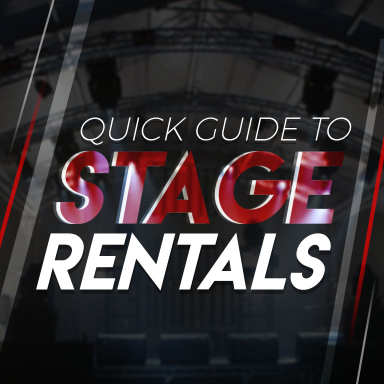 Quick Guide to Stage Rentals: Things to Consider