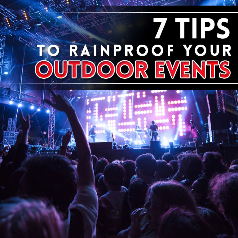 Tips to Rainproof Outdoor Events